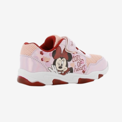 Disney Παιδικά Sneakers Minnie Mouse με Φωτάκια για Κορίτσι Ροζ