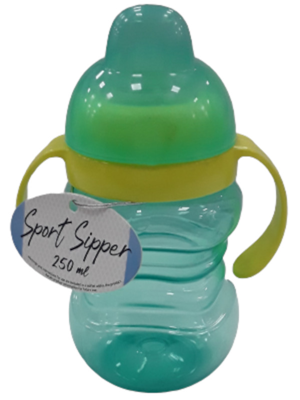 Μπουκάλι με Λαβές 250ml +6 μηνών Sport Sipper Lorelli Green 1020095