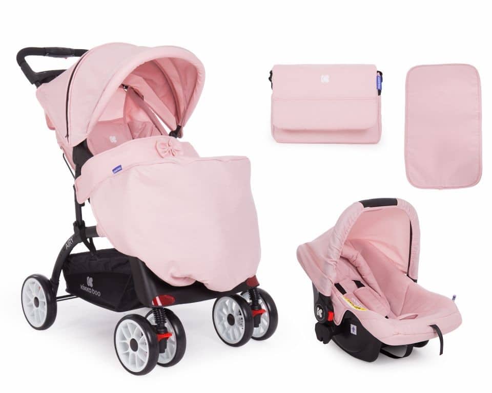 Καρότσι 2σε1 με Car Seat Airy Kikka Boo Pink Melange 31001020082