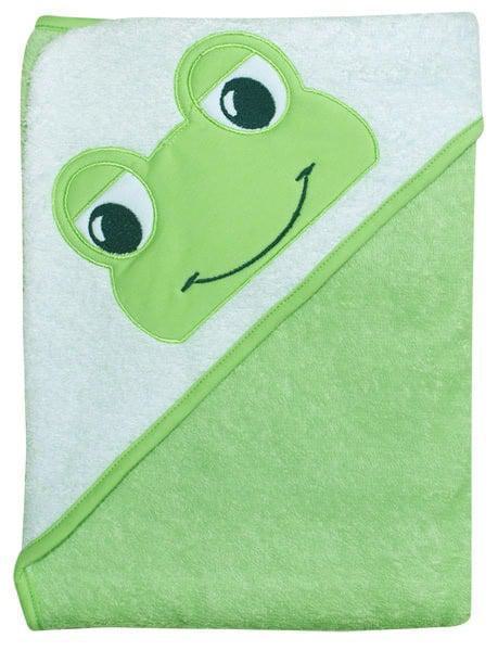 Βρεφική Μπουρνουζοπετσέτα με Κάπα 90x90cm Beboulino Frog Green 70207700002