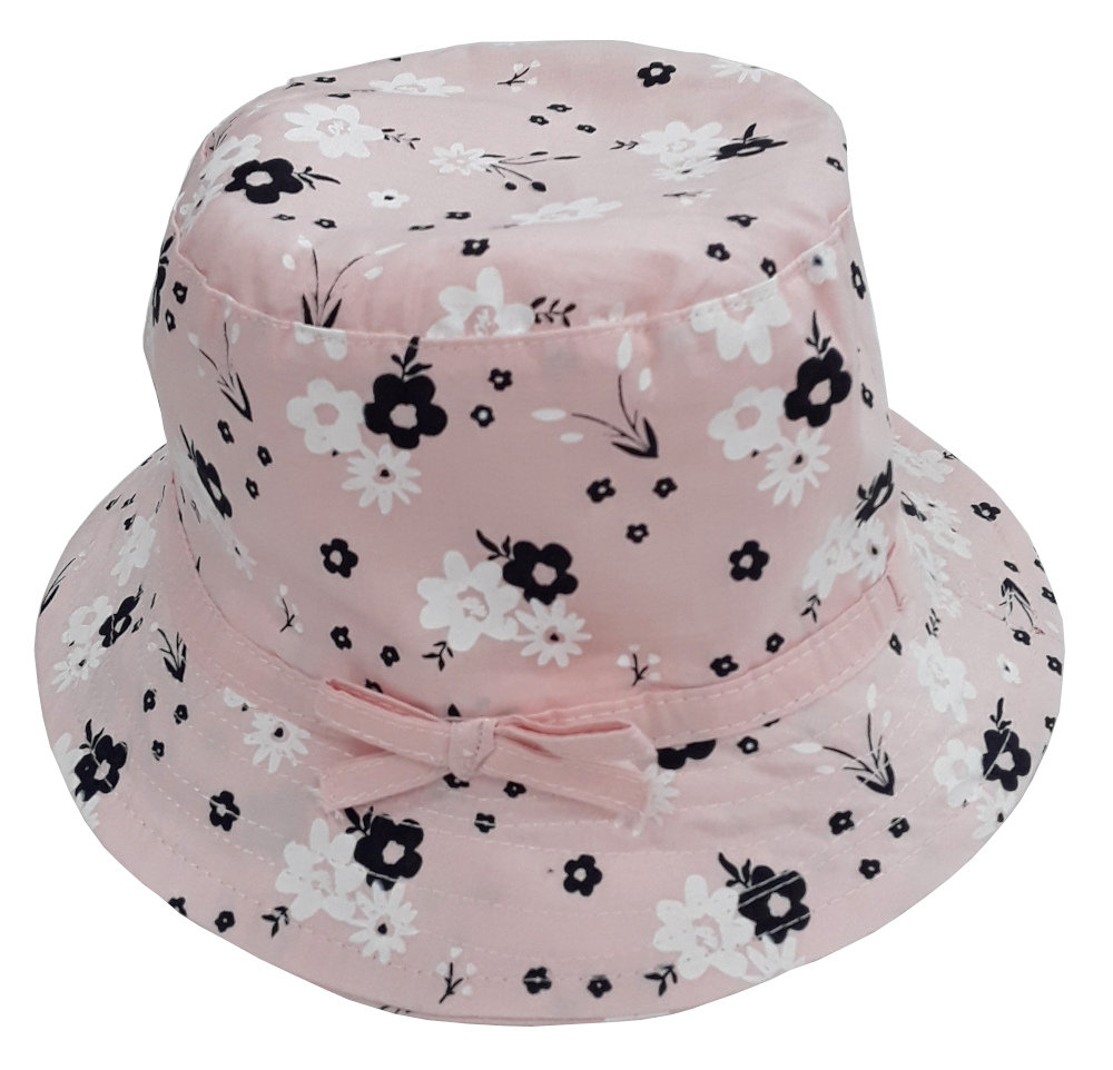 Καπελάκι Black White Pink Flowers Venere 7170724