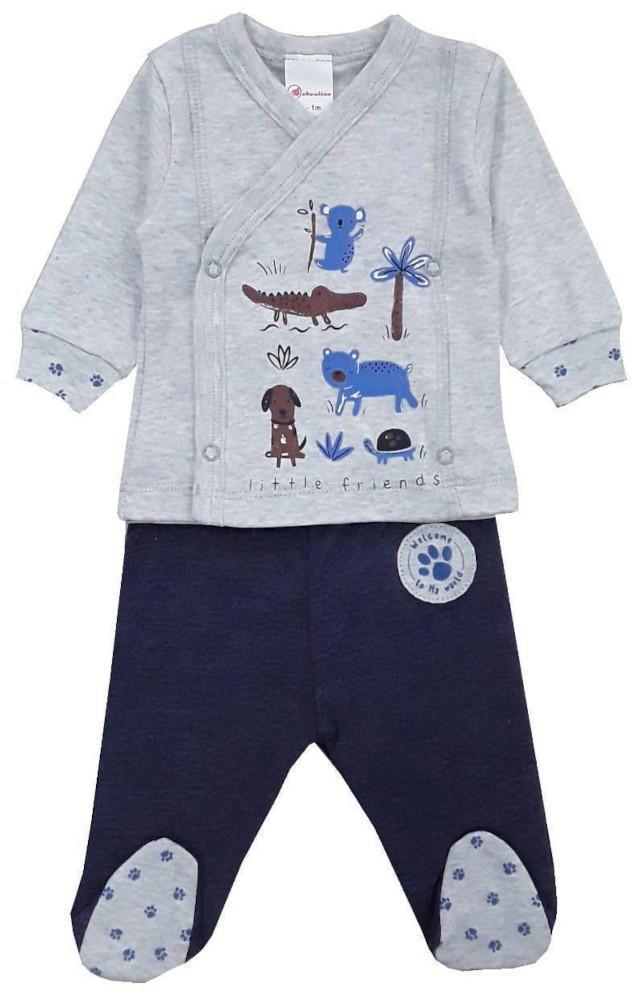 Βρεφικό Σετ Μακρυμάνικο Little Friends Beboulino Blue 80409110001