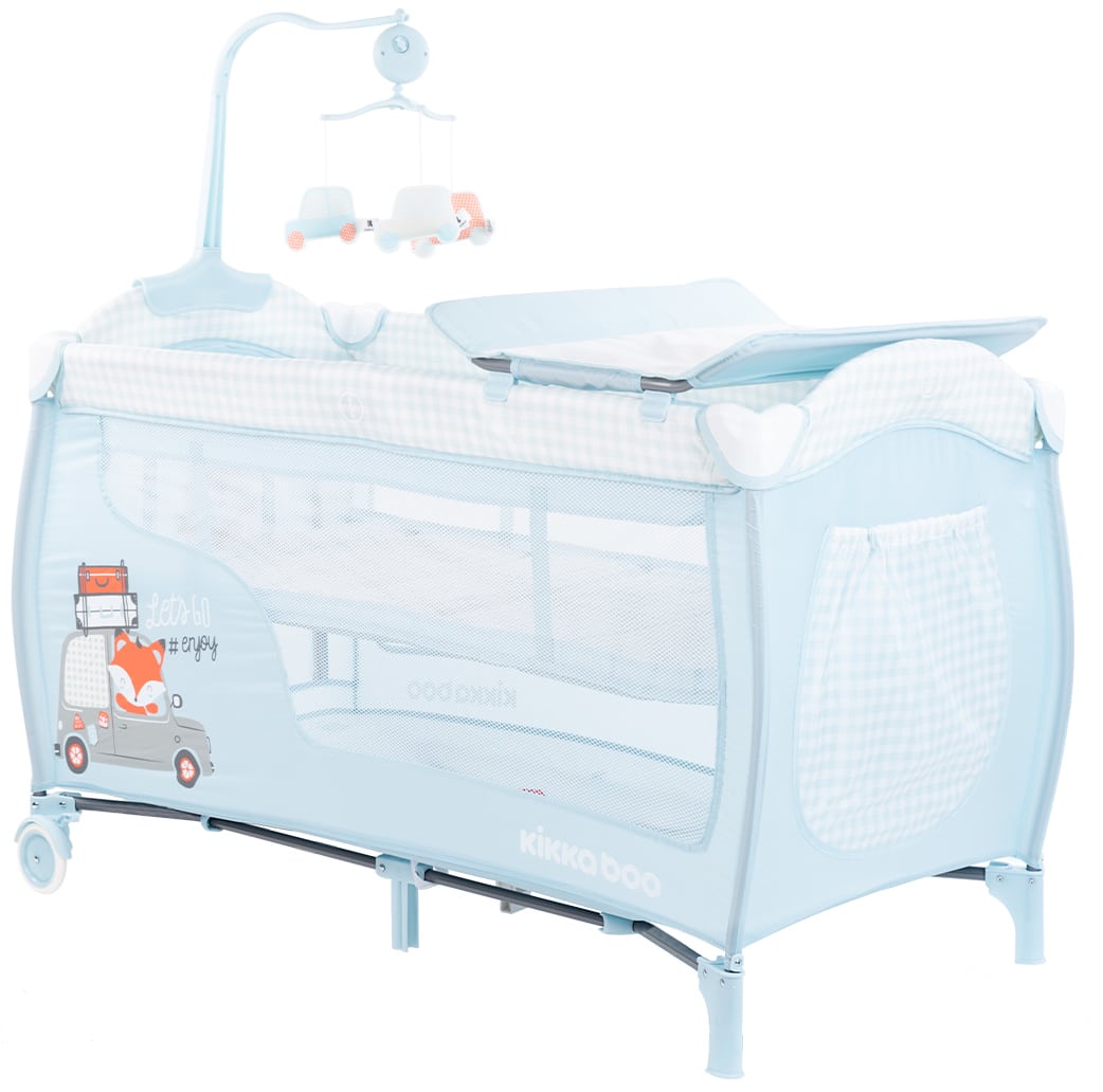 Παρκοκρέβατο 2 Επιπέδων Dolce Sonno Kikka boo Blue Foxy 31003010042