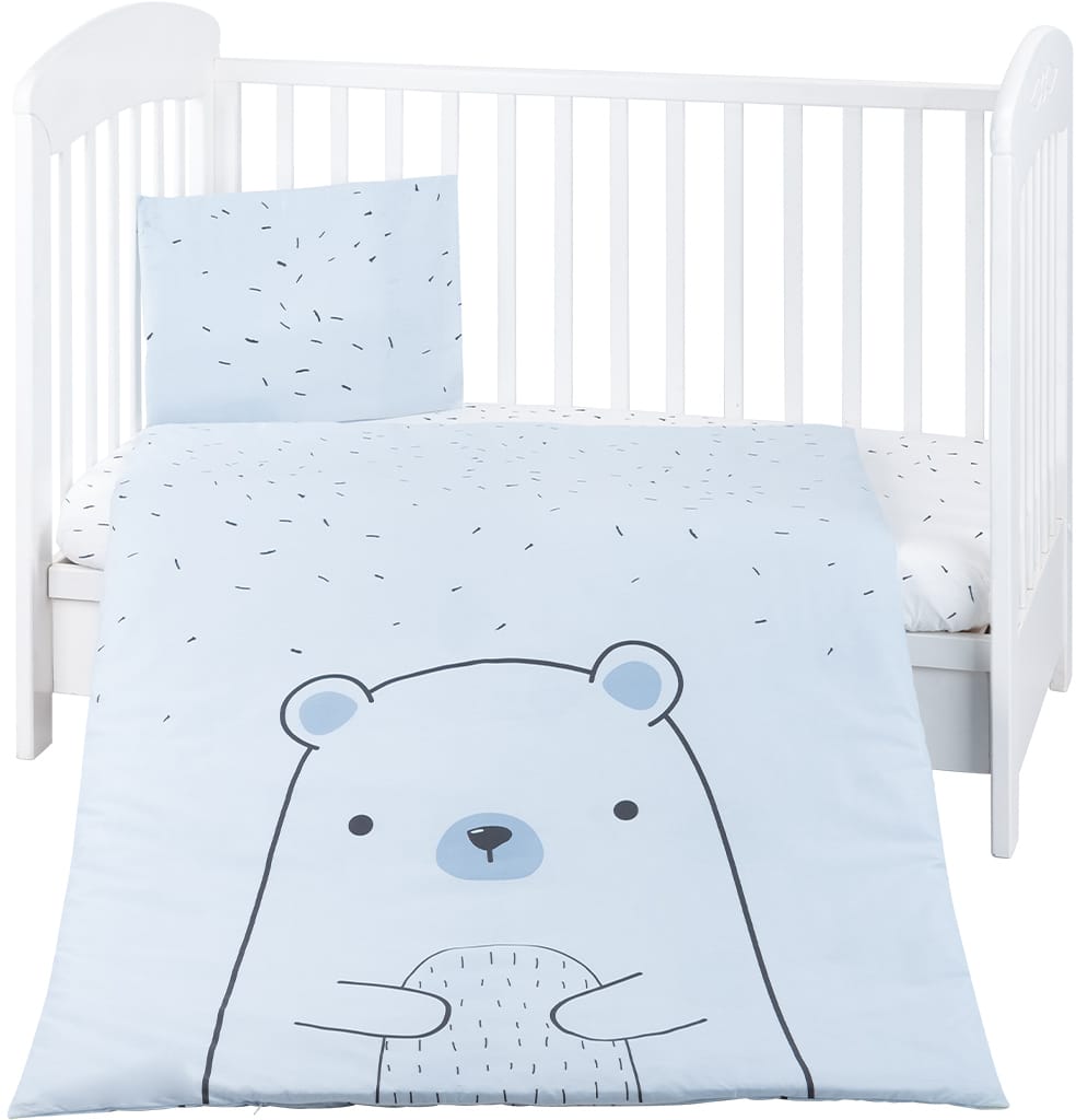 Σετ Κούνιας 3τμχ Bear with Me Kikka boo Blue 41101030143