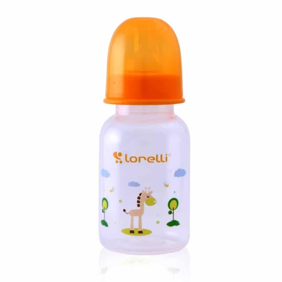 Μπιμπερό Πλαστικό 125ml +0 μηνών Simple Lorelli Orange Giraffe 1020012