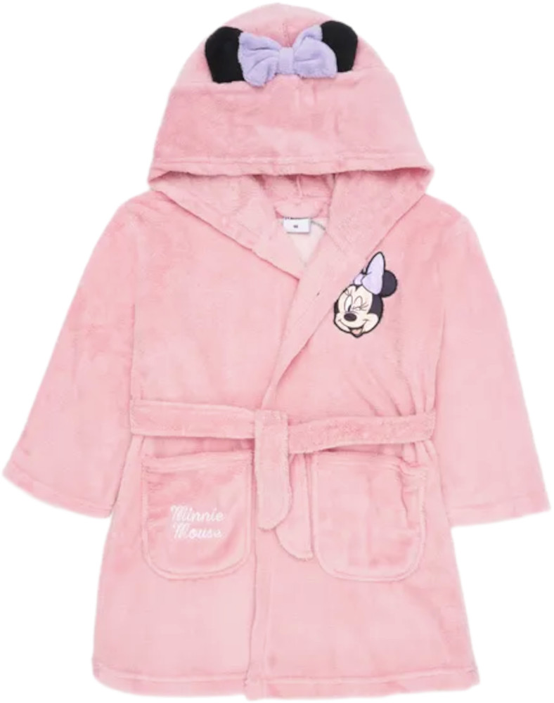 Παιδικό Μπουρνούζι με Κουκούλα Minnie Pink 7020093