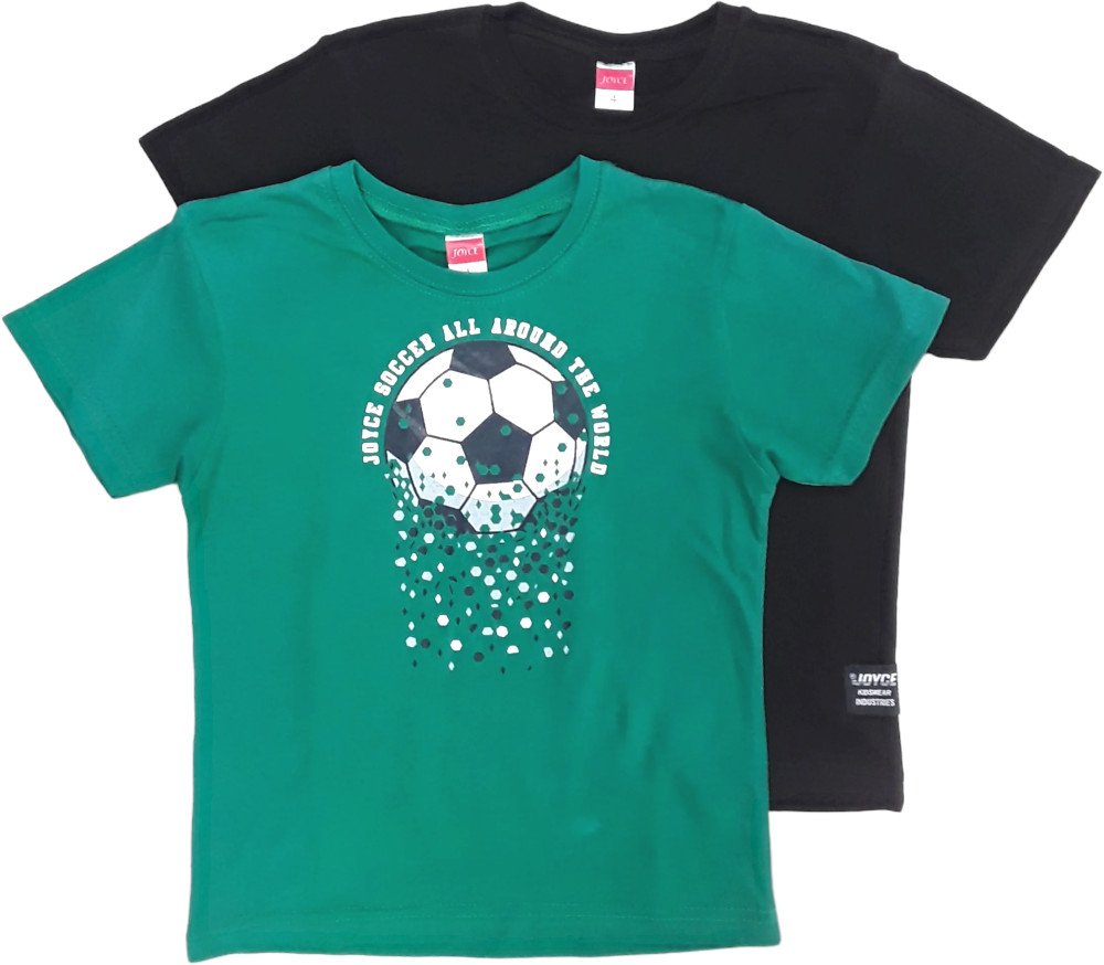 Μπλούζες Καλοκαιρινές 2τμχ Black Green Soccer 8010054