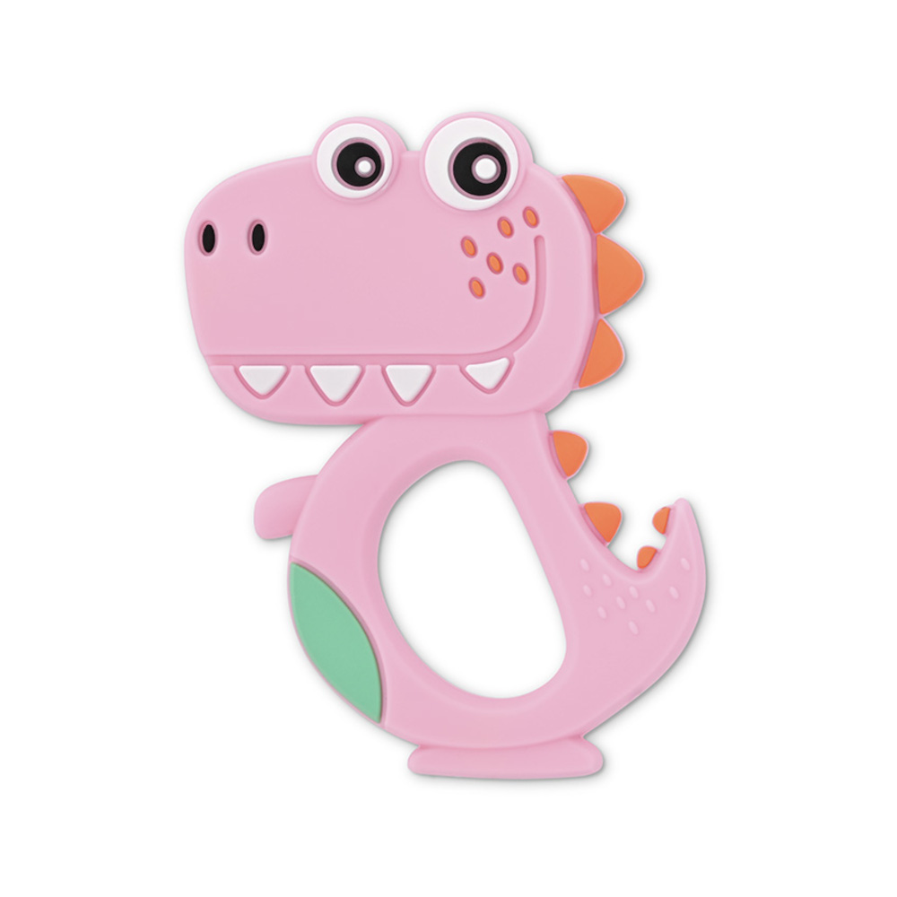 Μασητικό Σιλικόνης Dino Lucky Lorelli Pink 10210820002