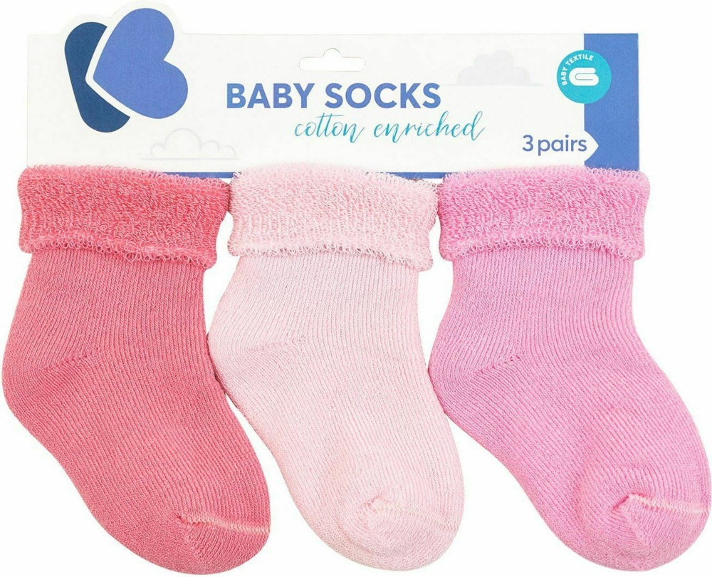 Κάλτσες Σετ 3τμχ Thermal 0-6m Kikka boo Pink 31110020093